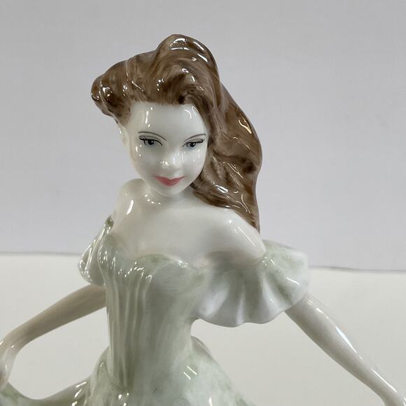 Royal Doulton Figurine Madison Green & White Dress HN 4204 Pretty Ladies Coll. - Picture 2 of 14